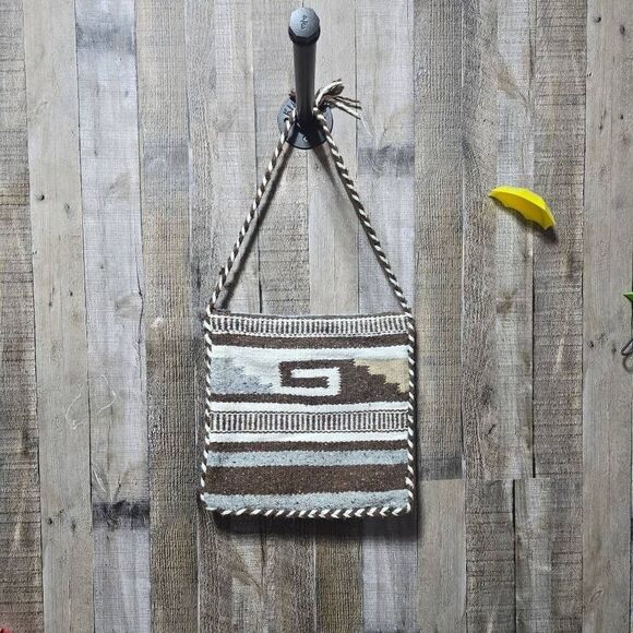 Handmade Geometric Print Saddle Blanket Bag - Picture 1 of 3